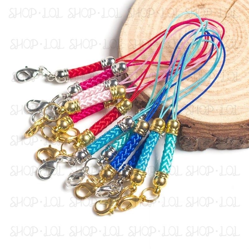 DIY Lobster Corn Clasp Keychain Mix Color 玉米穗多色龙虾扣手机绳小挂绳挂坠绳挂圈带金属扣吊绳手工饰品配饰配件材料 Gantungan Kunci Undang Galah【ReadyStock现货】