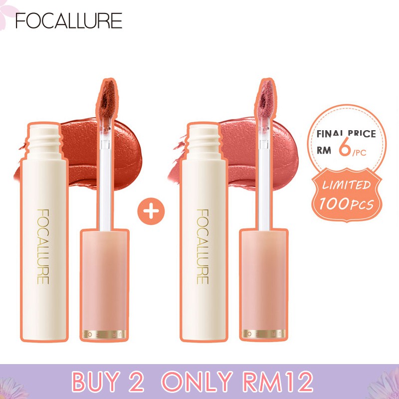 Focallure Silky-Smooth Velvet Matte Lip Cream Lipstick Lip Tint Lip