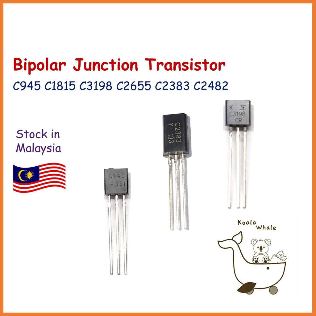 Bipolar Junction Transistor BJT C945 C1815 C3198 2SC945 2SC1815 2SC3198  C2655 C2383 C2482 TO-92 TO-92L | Shopee Malaysia