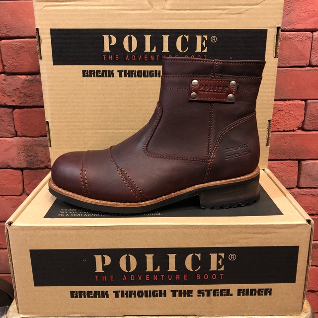 police steel toe boots