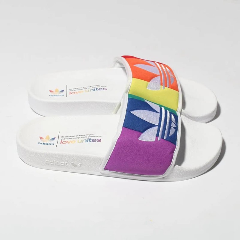 adidas rainbow sandals