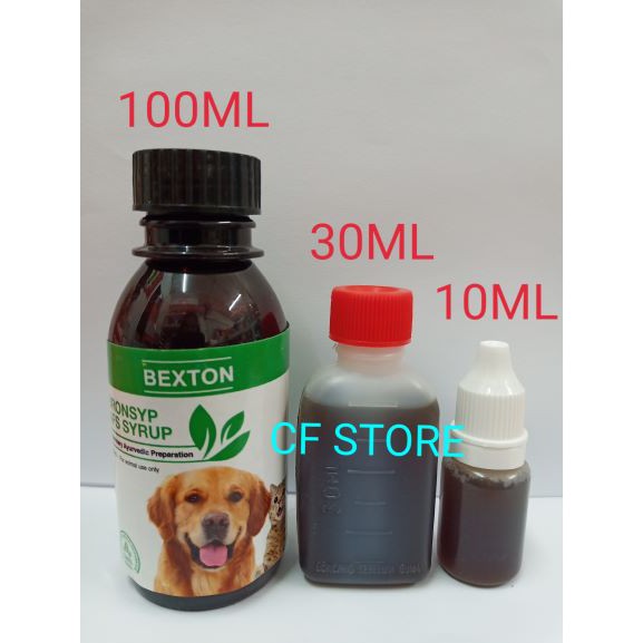 BEXTON BRONSYP SYRUP Herbal Therapy For Flu & Cough (Cats & Dog