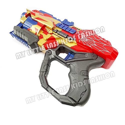 Superhero Pretend Play Spiderman Soft Bullet Gun with 20 Soft Bullets