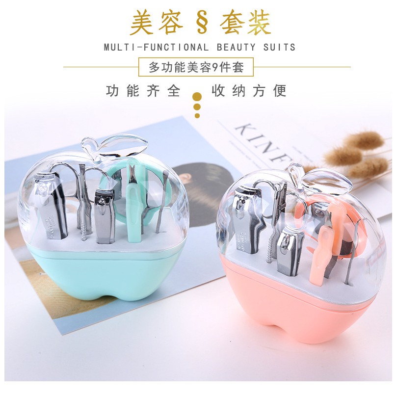 9pcs Stainless Steel Manicure Pedicure Set Tools Nail Care Nail Tool Set F0130 Shopee Malaysia