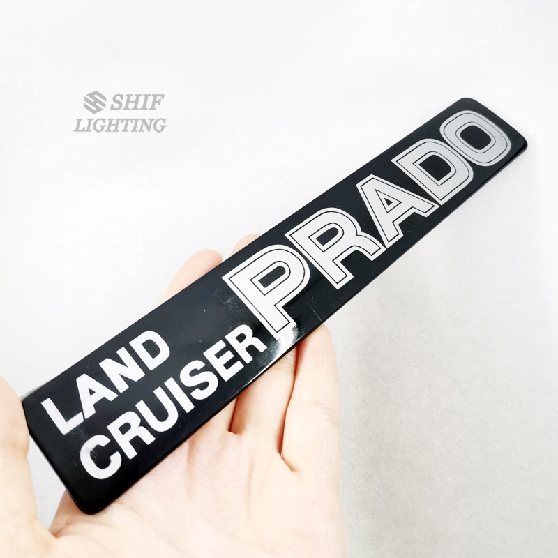 1 x ABS LAND CRUISER PRADO Logo Car Auto Side Rear Emblem Badge Marker Sticker Decal TOYOTA PRADO