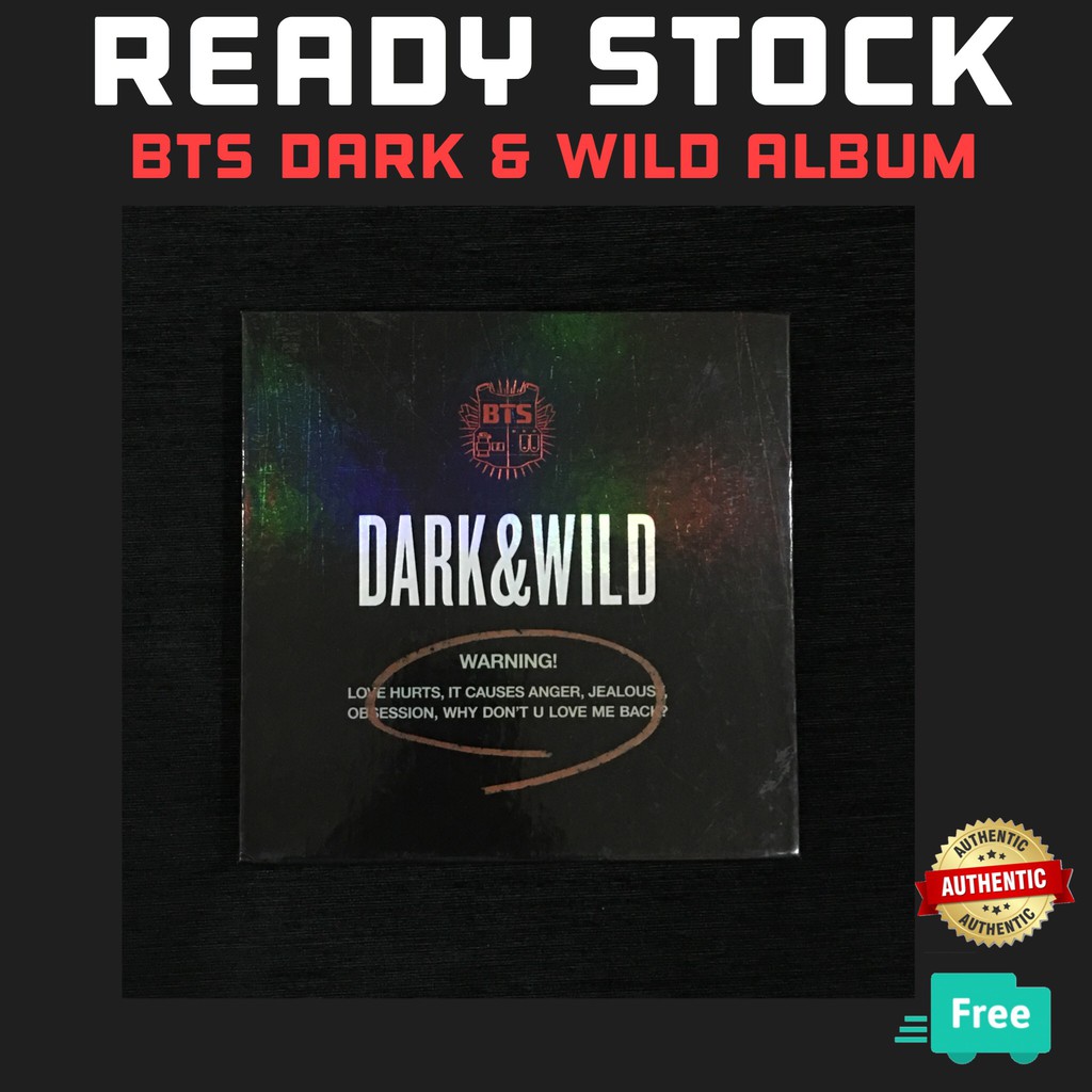 Official Bts Dark Wild First Studio Album Group Photocaed Included Shopee Malaysia