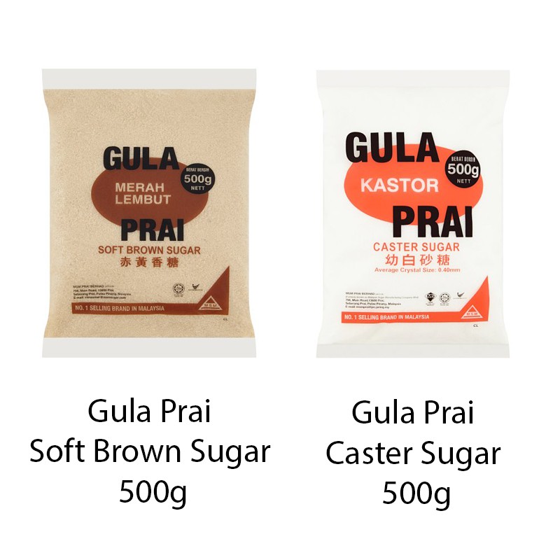 Gula Prai Soft Brown Sugar 500g Gula Prai Caster Sugar 500g Shopee Malaysia