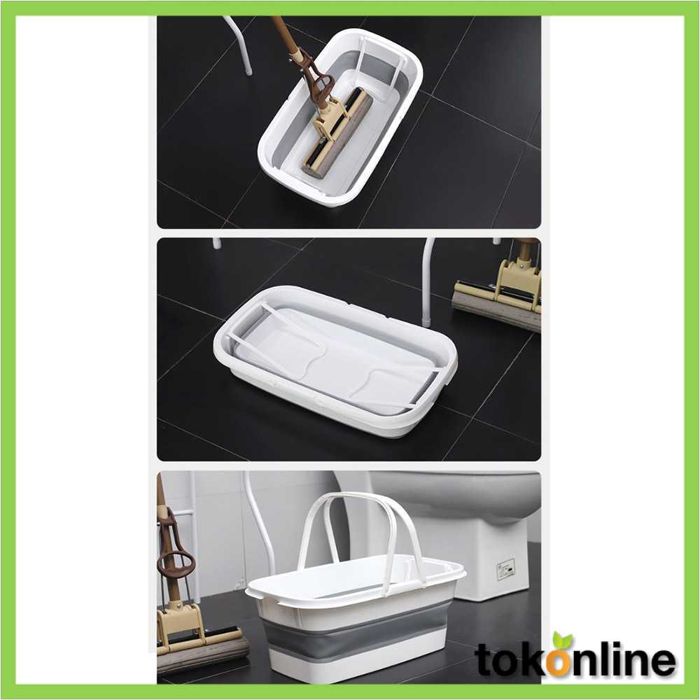 Practical Folding Bucket Basin / Collapsible 10 Liter Water Bucket