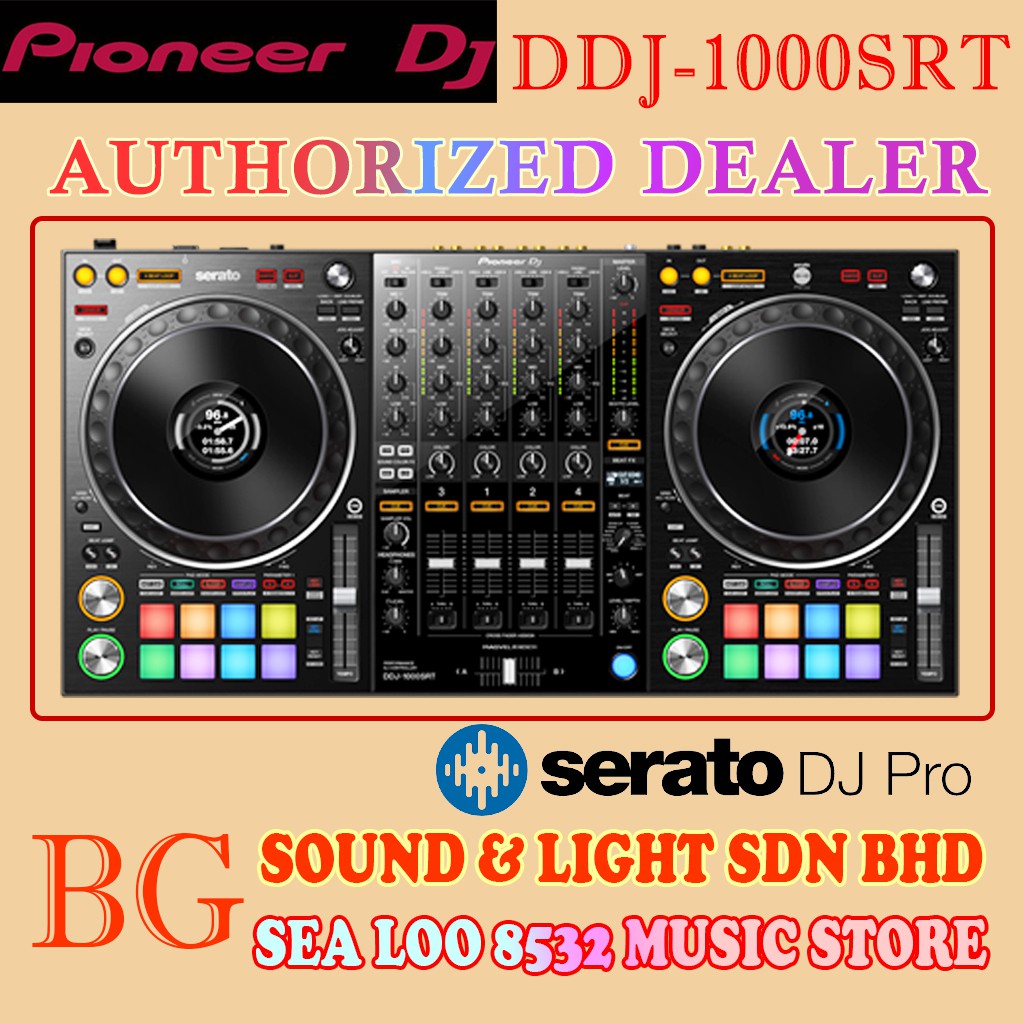 PIONEER DDJ1000SRT 4 CHANNEL PERFORMANCE DJ CONTROLLER FOR SERATO DJ