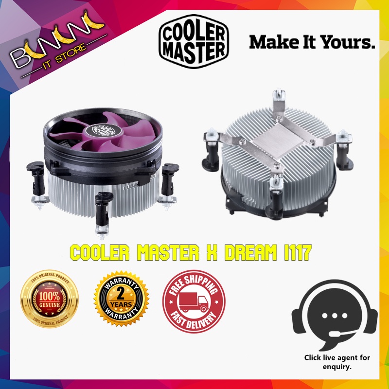 [Ready Stock] Cooler Master X Dream I117 CPU Cooler (RRX11718FPR1