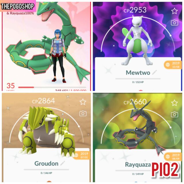 Pokemon Go Account Lv35 Valor C W Hundo Rayquaza And 10 Shiny Legendary Shopee Malaysia