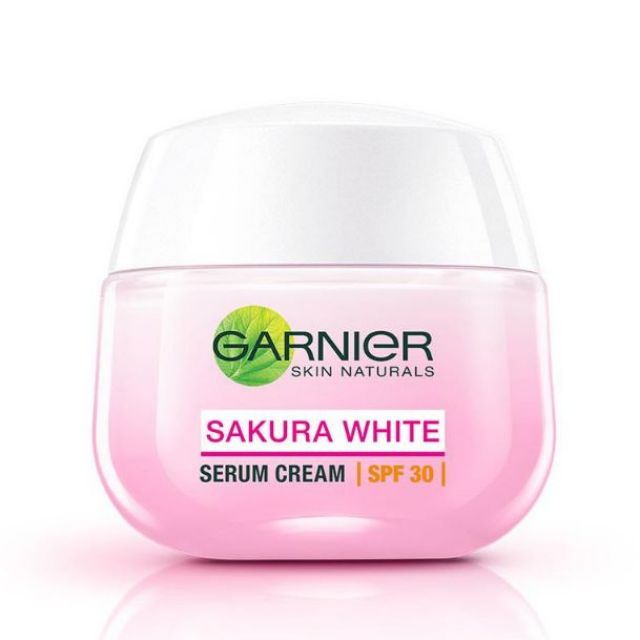 garnier sakura white serum cream