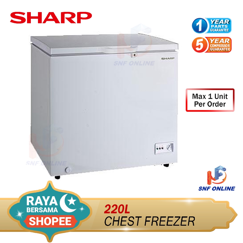 Sharp Chest freezer 220L SJC218 / SJC228 | Shopee Malaysia