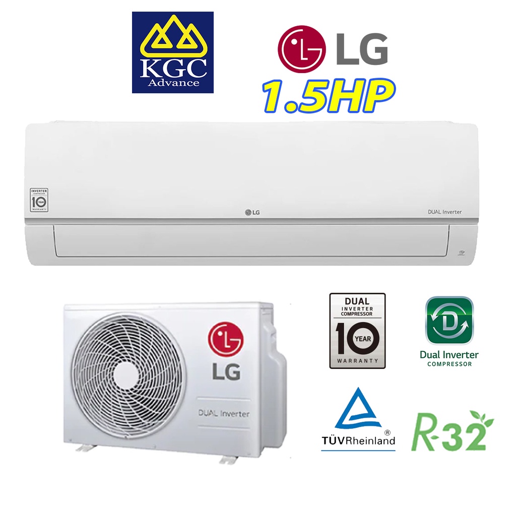 LG Dual Inverter Deluxe Air Conditioner 1.5HP S3-Q12JA3WA | Shopee Malaysia