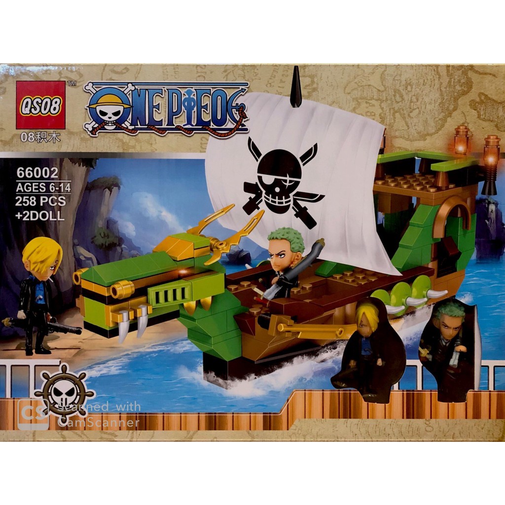 One Piece Pirate Ship Lego Set