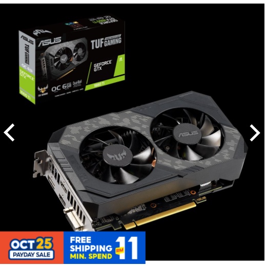 # ASUS TUF Gaming GeForce GTX 1660 Super OC 6GB GDDR6 # TUF-GTX1660S ...