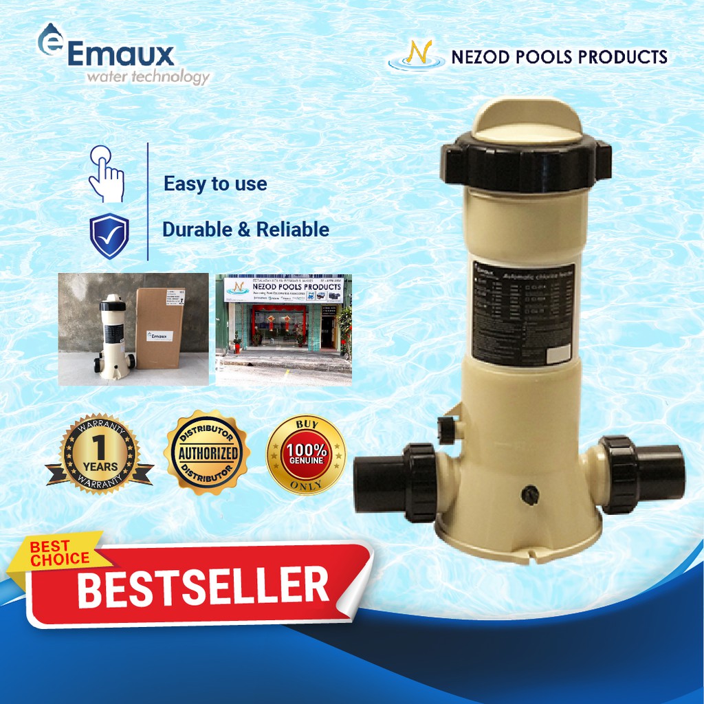 EMAUX CL01 2KG Chlorine Feeder Inline SWIMMING POOL SANITISATION