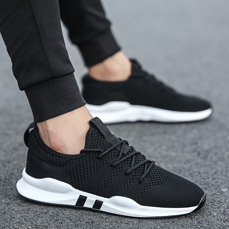 new men's breathable running shoes
