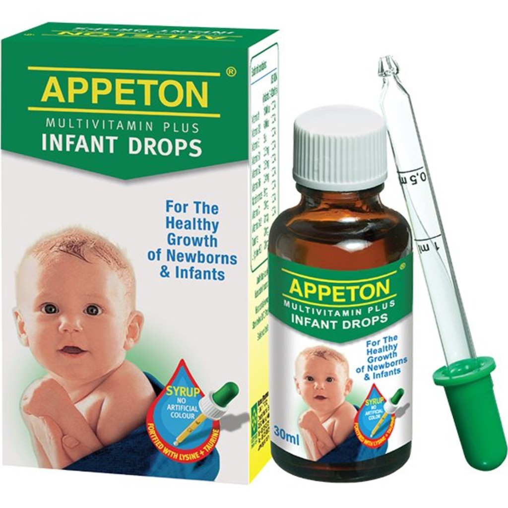 Appeton Sirap Multivitamin Plus Drop Untuk Bayi Baby Newborn 30ml Shopee Malaysia