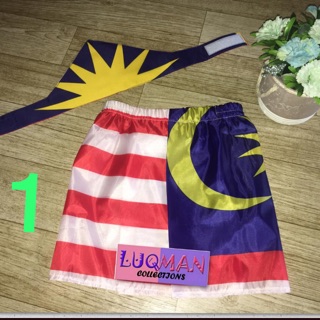 Baju bendera/baju kemerdekaan/baju melayu merdeka ready stock baju 