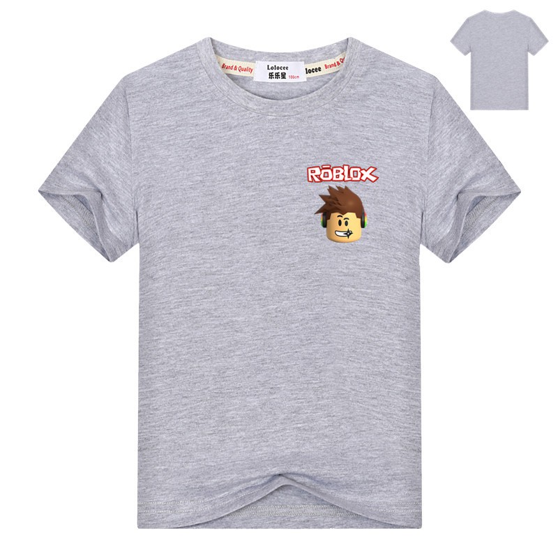 Kids Boys Roblox T Shirt Summer Short Sleeve Game Tops Tee - 