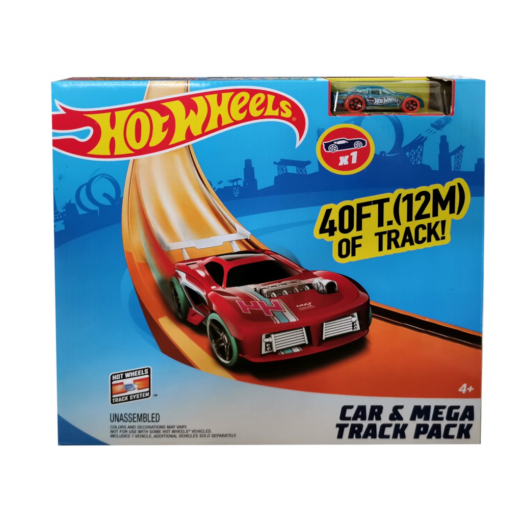 hot wheels car and track pack