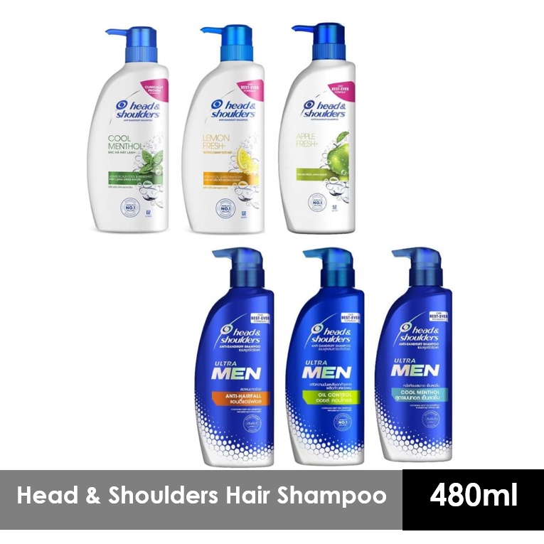 Head & Shoulders Anti Dandruff Hair Shampoo 480ml | Shopee Malaysia