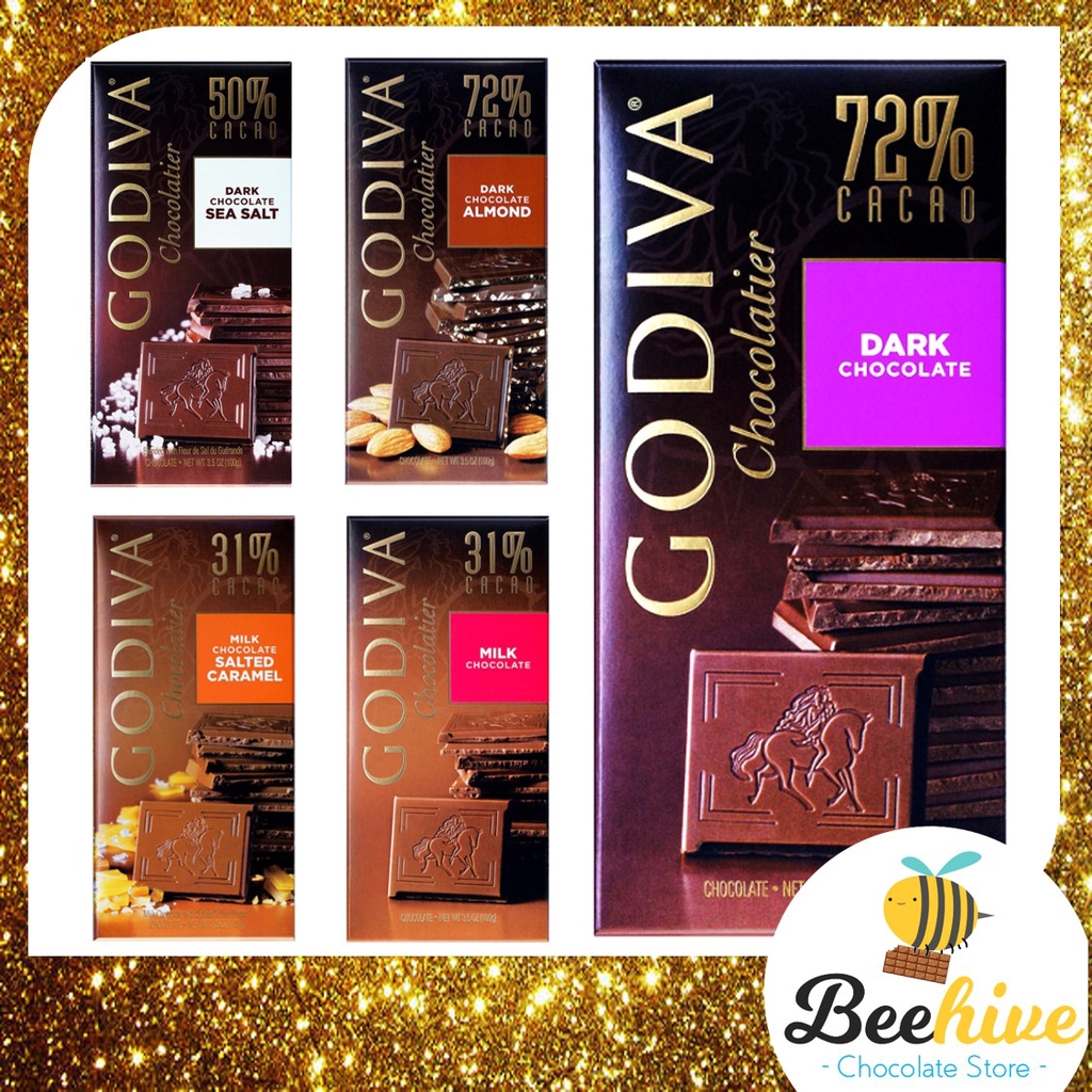 GODIVA Premium Chocolate Bar 100g (Assorted Flavours) Shopee Malaysia