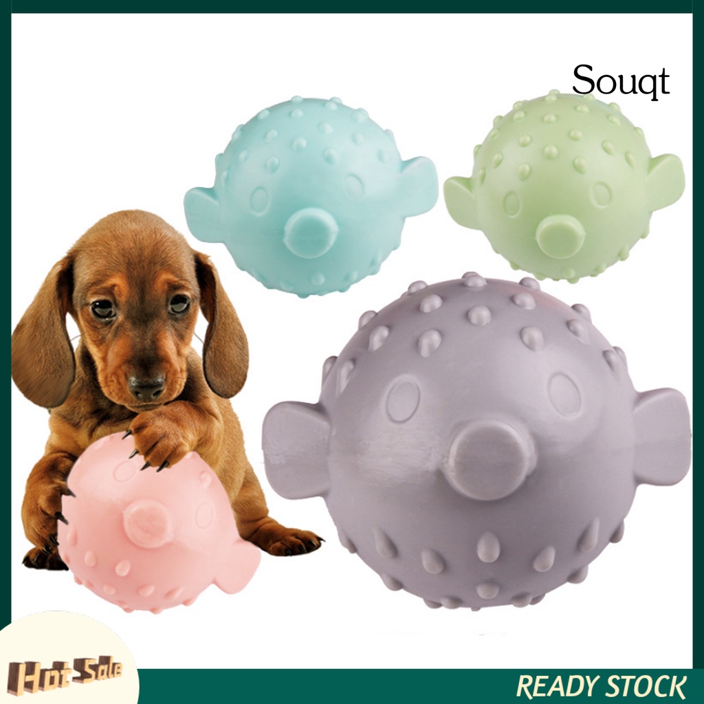 Sqyg Pet TPR Puzzle Chewing Biting Resistant Vocal Ball Toy Dog Grinding Training