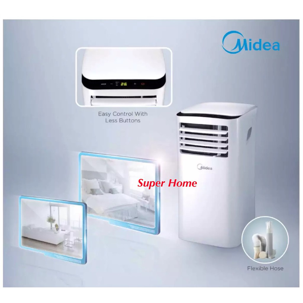 Midea MPH09CRN1 1.0hp Portable Air Conditioner (R410A) Shopee Malaysia