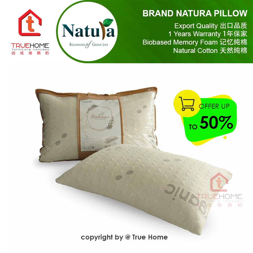 NATURA Bio Traditional Pillow | Shopee Malaysia