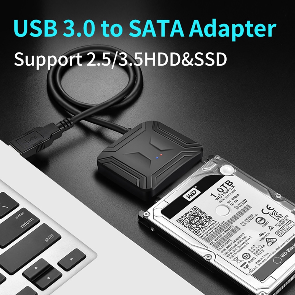 Ready Stock Usb 3 0 Sata Adapter Converter Cable Converter For Samsung Wd 2 5 3 5 Hdd Ssd Adapter Shopee Malaysia