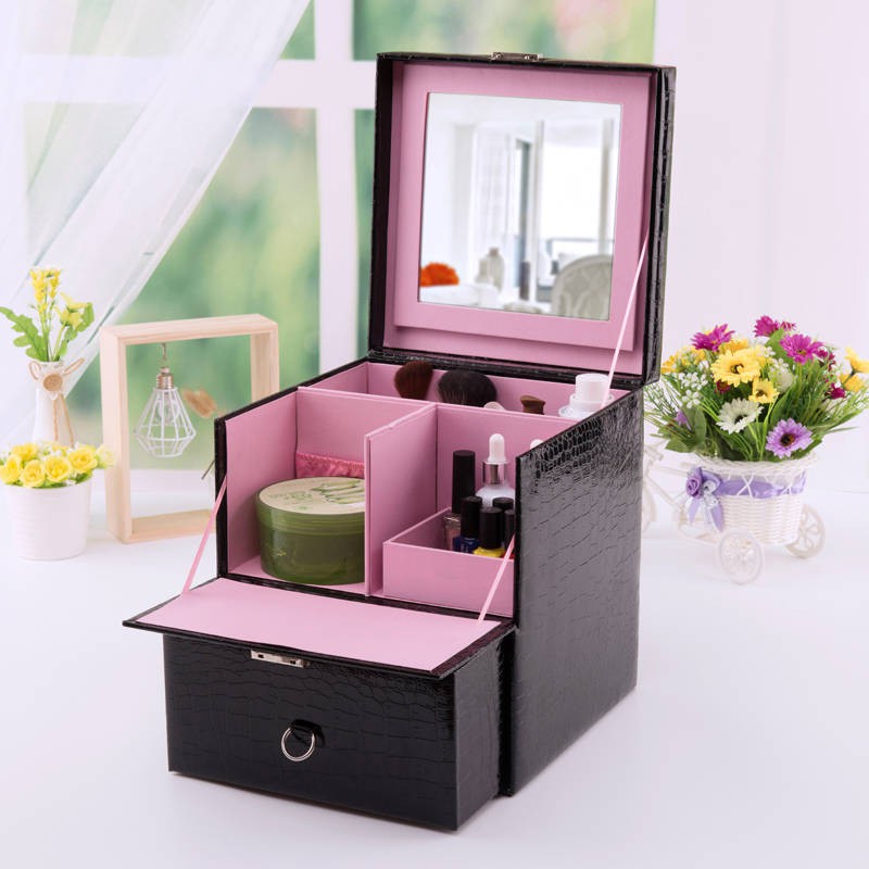 cosmetic case with mirror