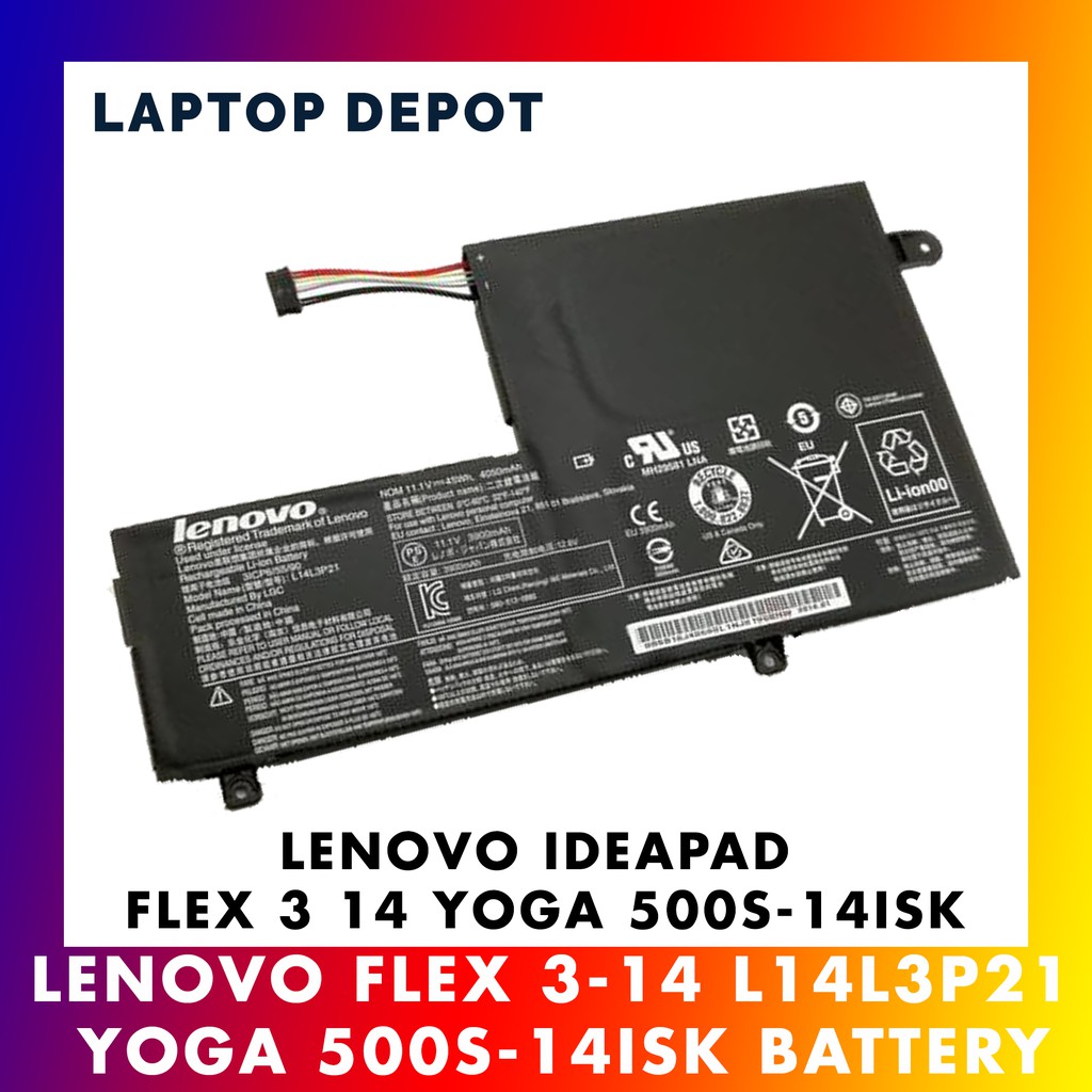 Lenovo Ideapad 300s 14isk 500 14isk S41 70 U41 70 Original Replacement Laptop Battery Shopee Malaysia