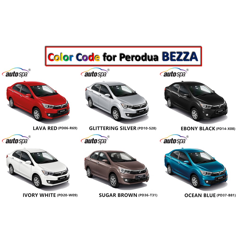 Perodua Bezza Original Touch Up Paint Autospa Touch Up Combo Set Scratch Removal Foc Microfiber Cloth Shopee Malaysia