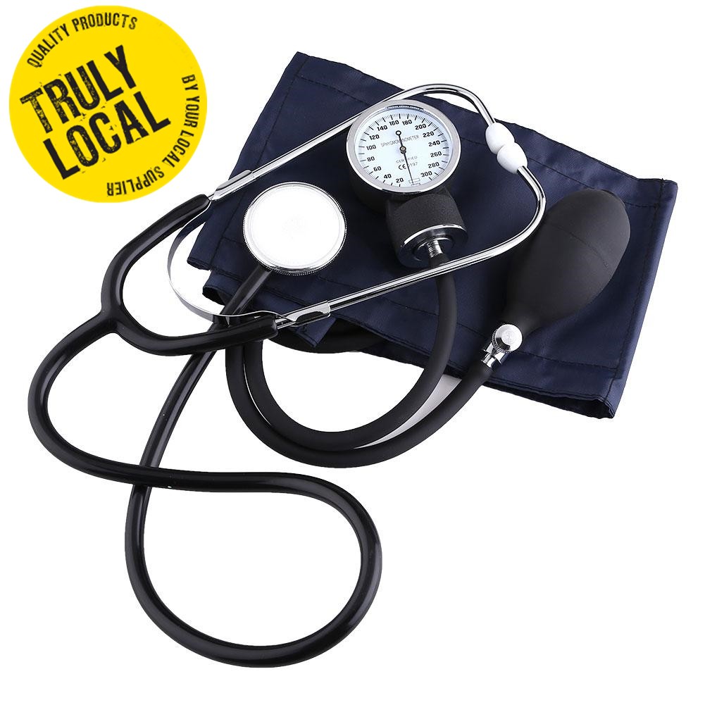 Blood Pressure Stethoscope Meter Home Aneroid Monitor Sphygmomanometer With Bag Shopee Malaysia