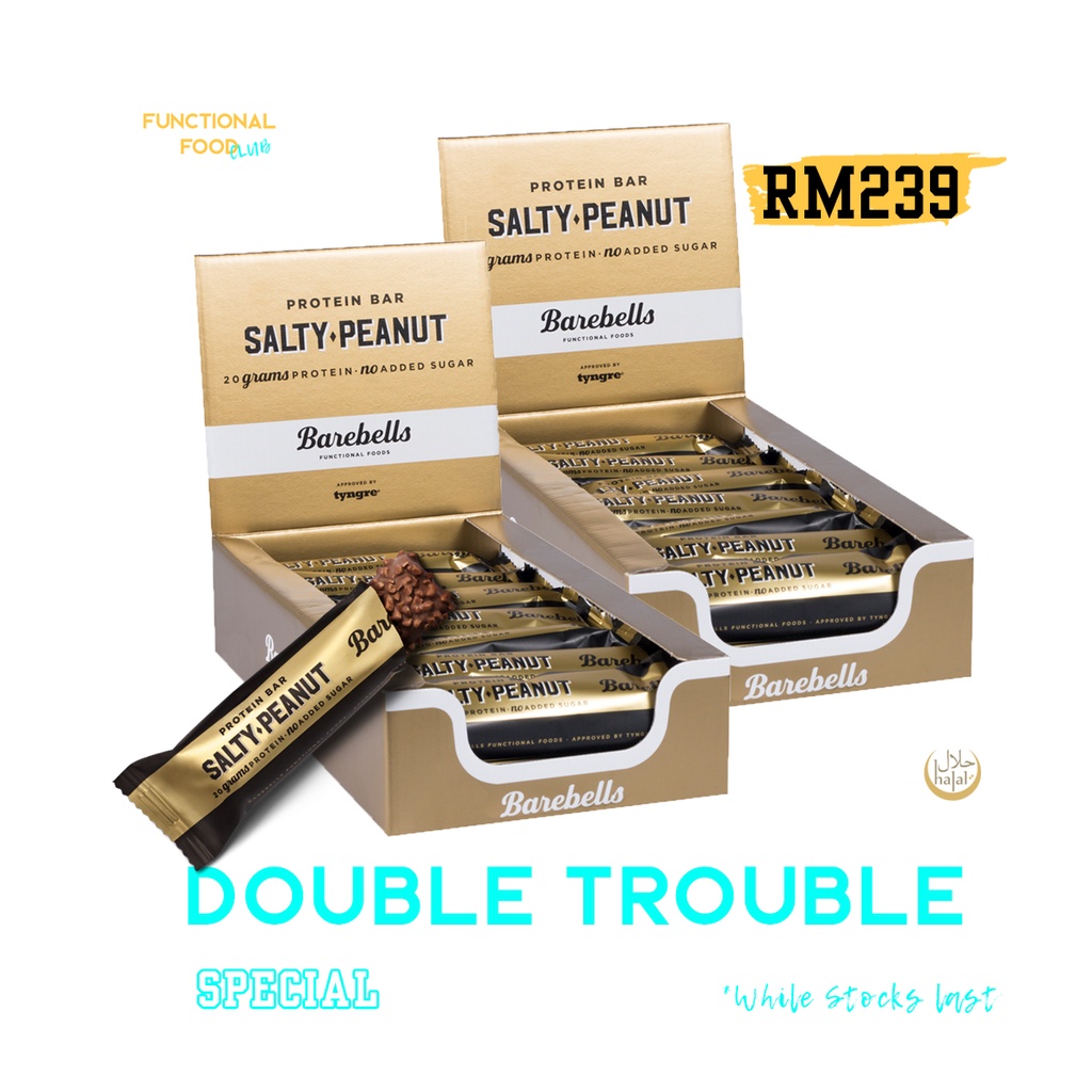 Sweden Barebells Salty Peanut Protein Bar (2 Cartons/24 Bars) Shopee