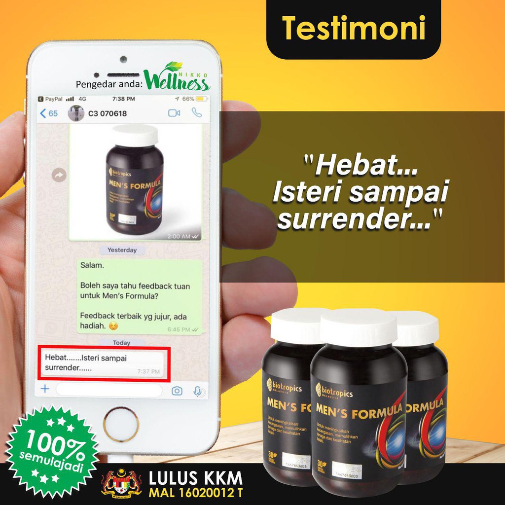 Ready Stock Men Formula Lulus Kkm Herba Halal Berkesan Untuk Lelaki Lemah Tenaga Batin Ubat Obat Kuat Shopee Malaysia