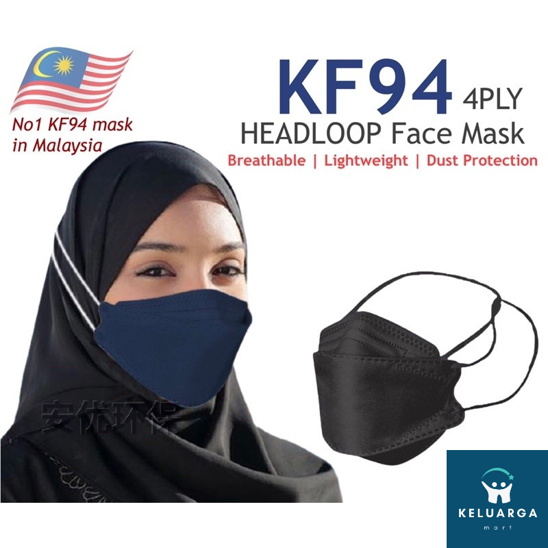 KeluargaMart Premium Korean Style KF94 Hijab Adult Face Mask Shopee