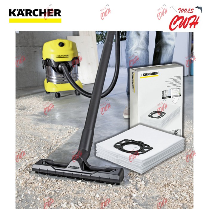 WD4 WD5 KARCHER 28630060 28632770 VACUUM CLEANER FLEECE FILTER BAG MV5