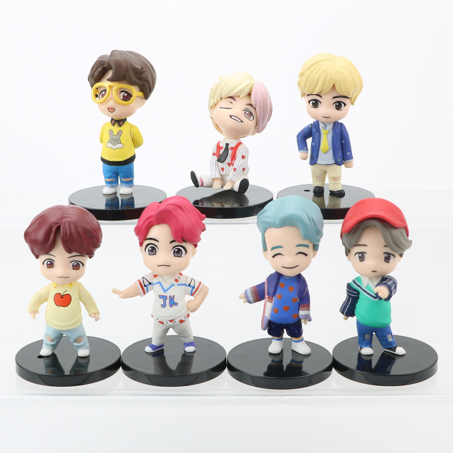 BTS Group POP Mini Action Doll Figture Toys Action Figures ...