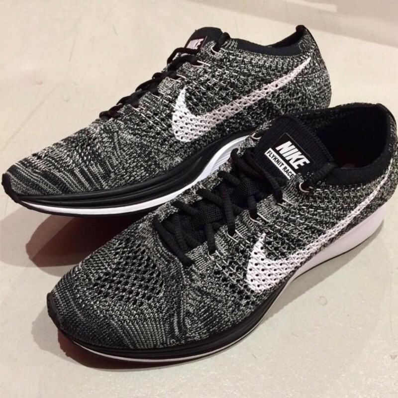 nike flyknit racer gray