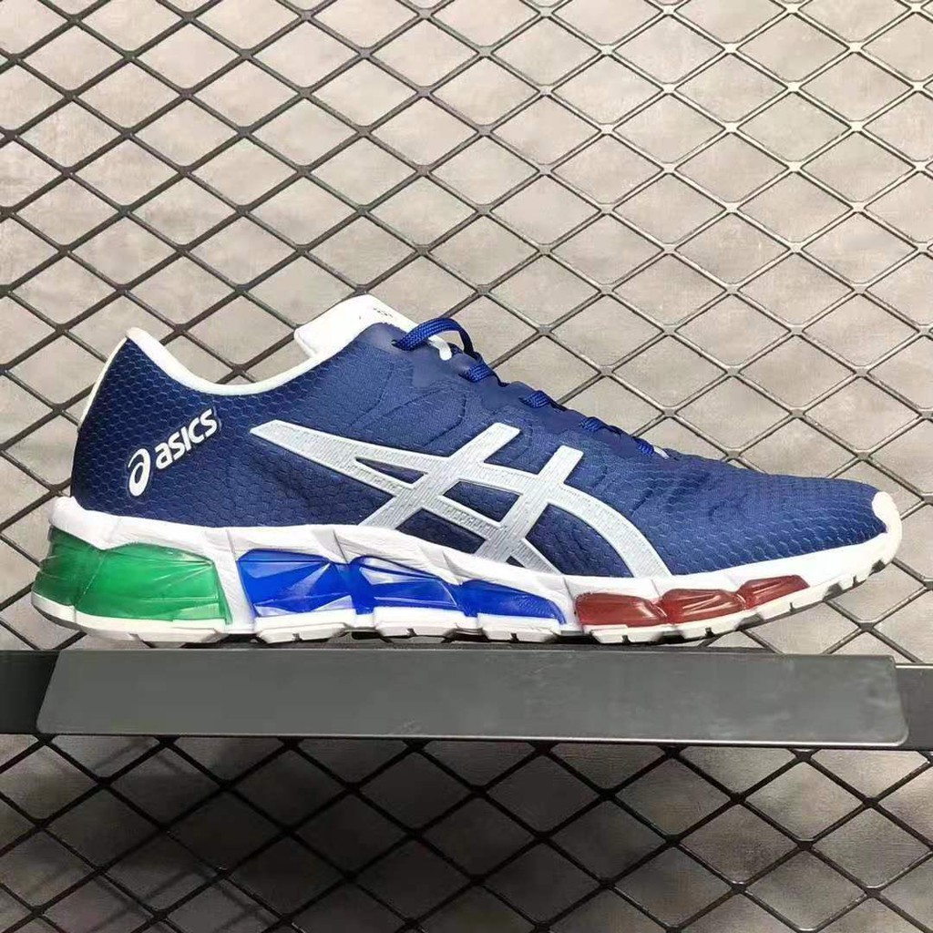 leather asics running shoes