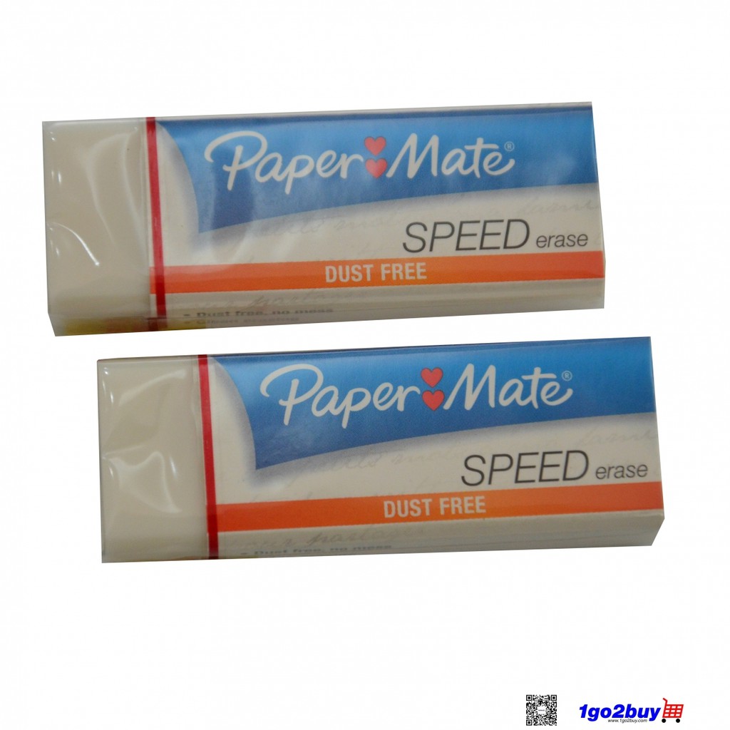 UK Seller New Paper Mate Speed Erase Exam Standard Dust Free Eraser 