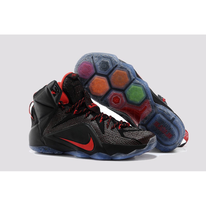 lebron 12 black and red