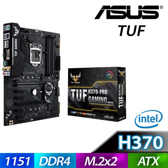 Asus Tuf H 370 Pro Gaming Wi Fi Motherboard H 370 Wifi Shopee Malaysia