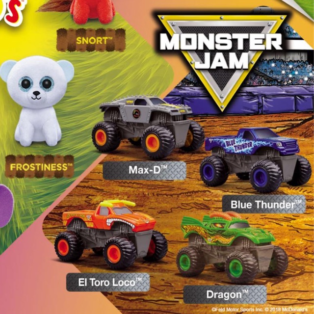 monster jam happy meal 2018