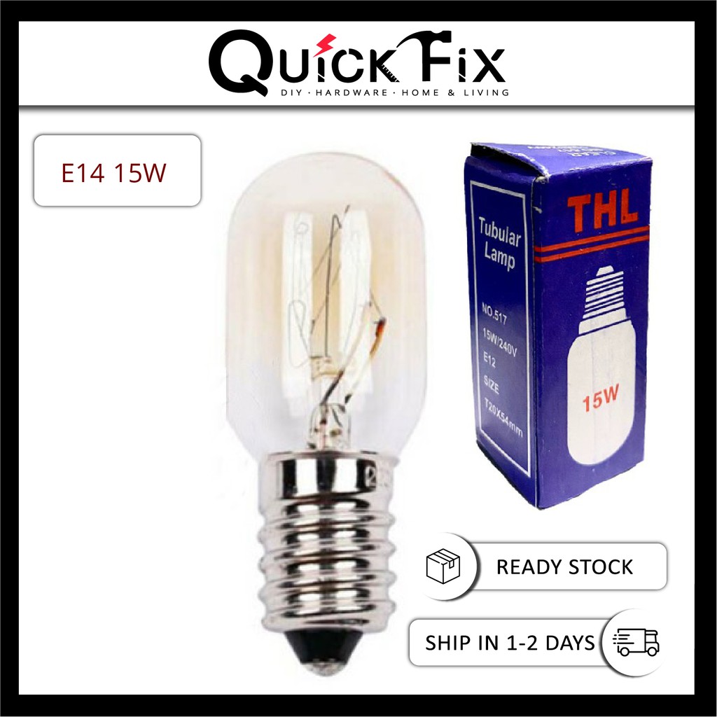 QuickFix THL Mentol Lampu Garam E14 15W Tubular Lamp Salt Lamp Bulb