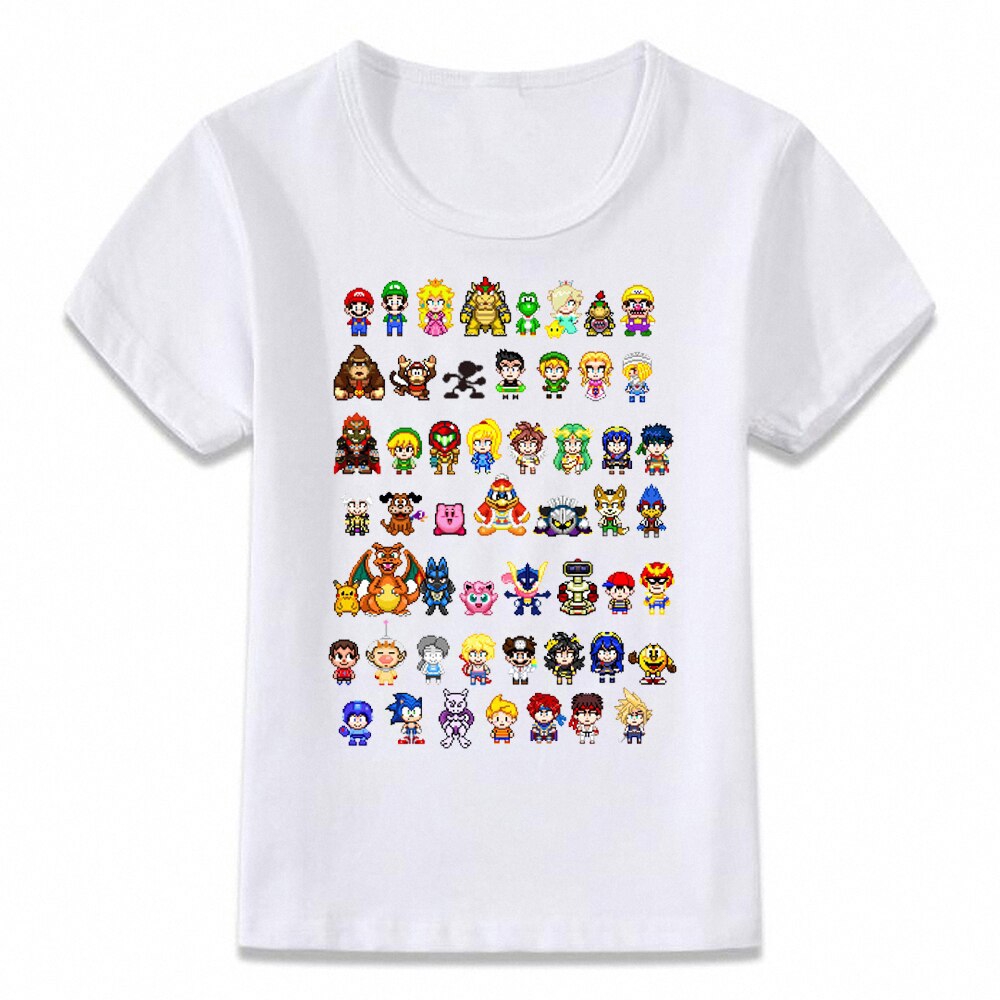 Kids Clothes T Shirt Super Smash Bros Mario Link Star Fox Pikachu Children T Shirt For Boys And Girls Toddler Shirts Tee Shopee Malaysia - colar roblox t shirt