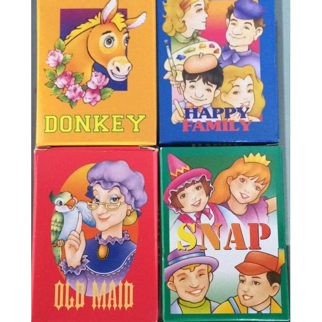 Kid's Game Happy Family Card (Donkey / Old Maid / Happy Family / Snap ...